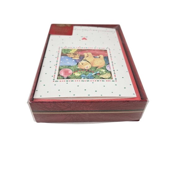 Carlton Cards Christmas Boxed Set of 18 Envelopes Cat Holiday Greeting Vintage - Picture 8 of 10